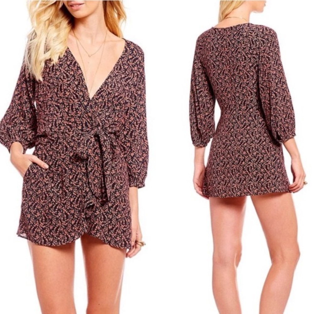 Free People Floral Top Tunic Dress SIZE MEDIUM